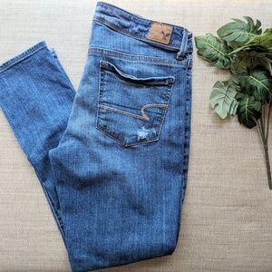 AE Ripped Blue Jeans Size 10 Regular